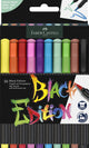 Faber-castell brushpennen - black edition - 10 kleuren in karton etui - fc-116451