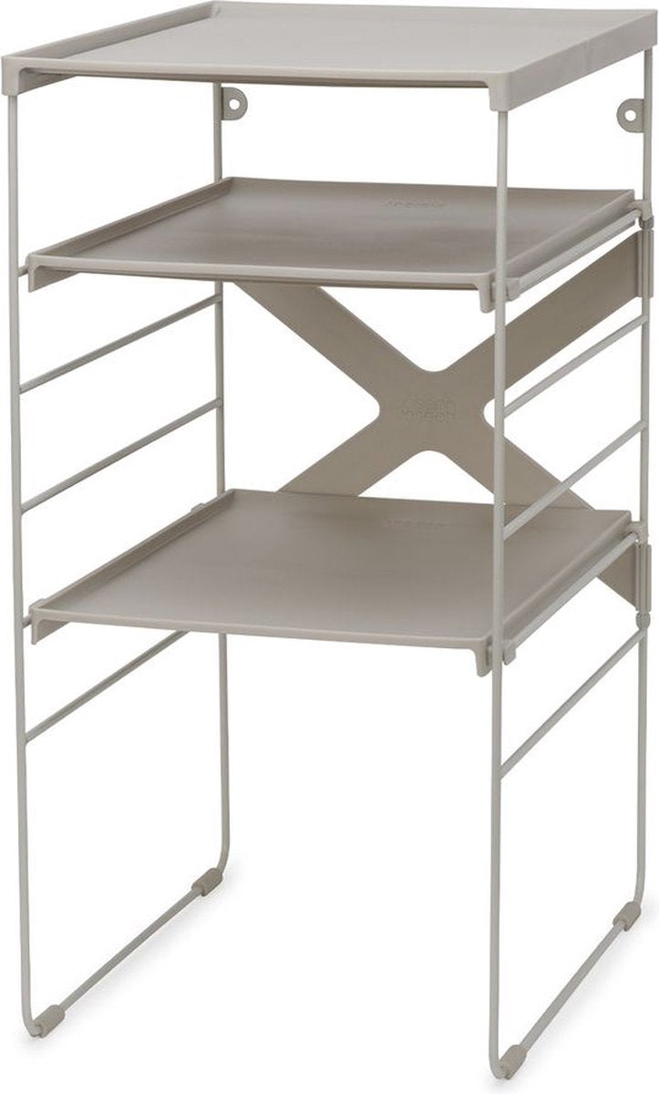 Joseph joseph level adjustable shoe rack – 4 pairs – ecru