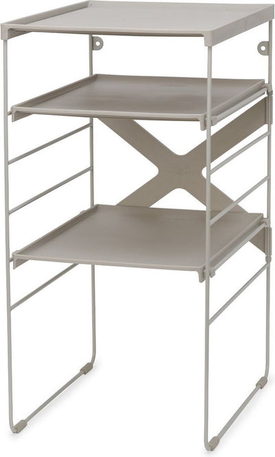 Joseph joseph level adjustable shoe rack – 4 pairs – ecru