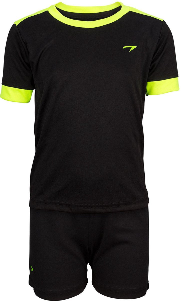 Avento sportset madrid - junior - zwart fluorgeel - 152