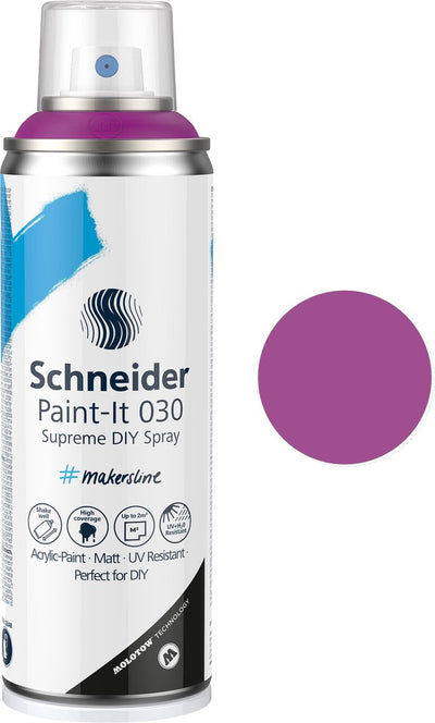 Schneider stationery schneider spray paint - paint-it 030 - diy spray paint - acrylic paint - 200ml - purple - s-ml03050143