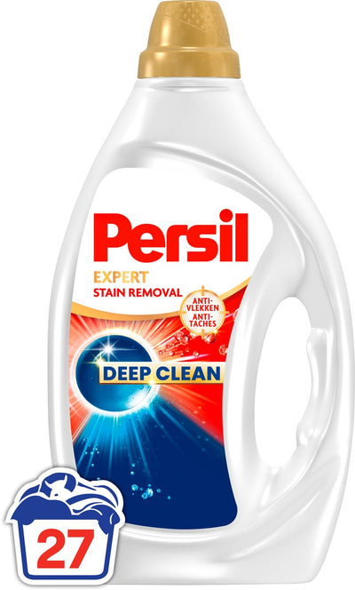 Persil gel stain removal - liquid detergent - for all colors of laundry - against stains - powerful stain removal - 4 x 27 washes