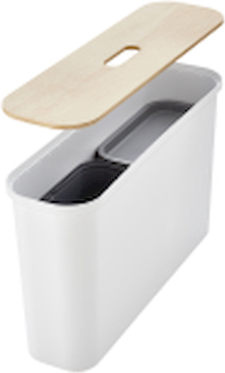 Smartstore - collect opbergbox 46 liter set met verdelers en deksel - polypropyleen - wit