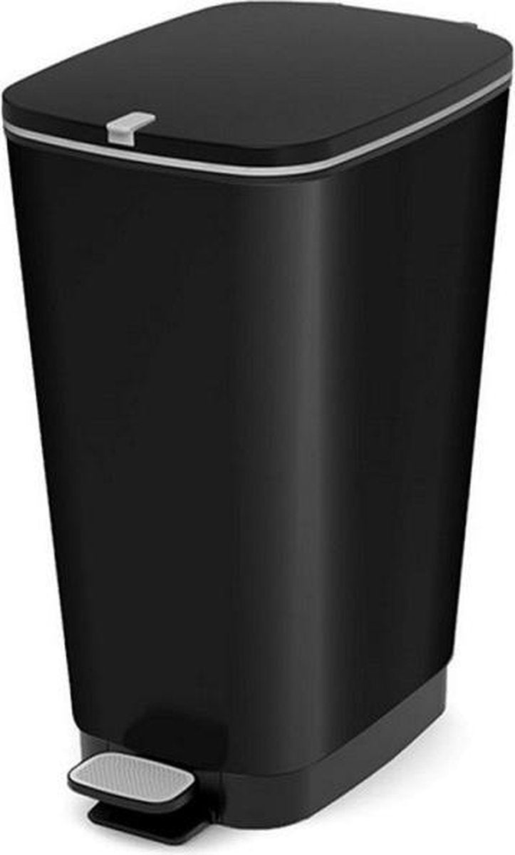 Pattumiera Kis chic - pattumiera misura m - 23 l - nero opaco - 26,5 x 45 x 4,1 cm