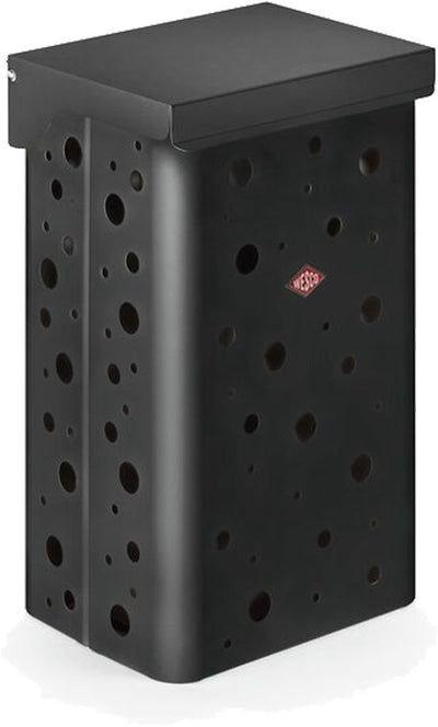 Cesto para la ropa Wesco duo 1 con inserto | 64 litros | caja de lavandería dúo (2x32 litros) | metal - grafito mate | cesta de lavado
