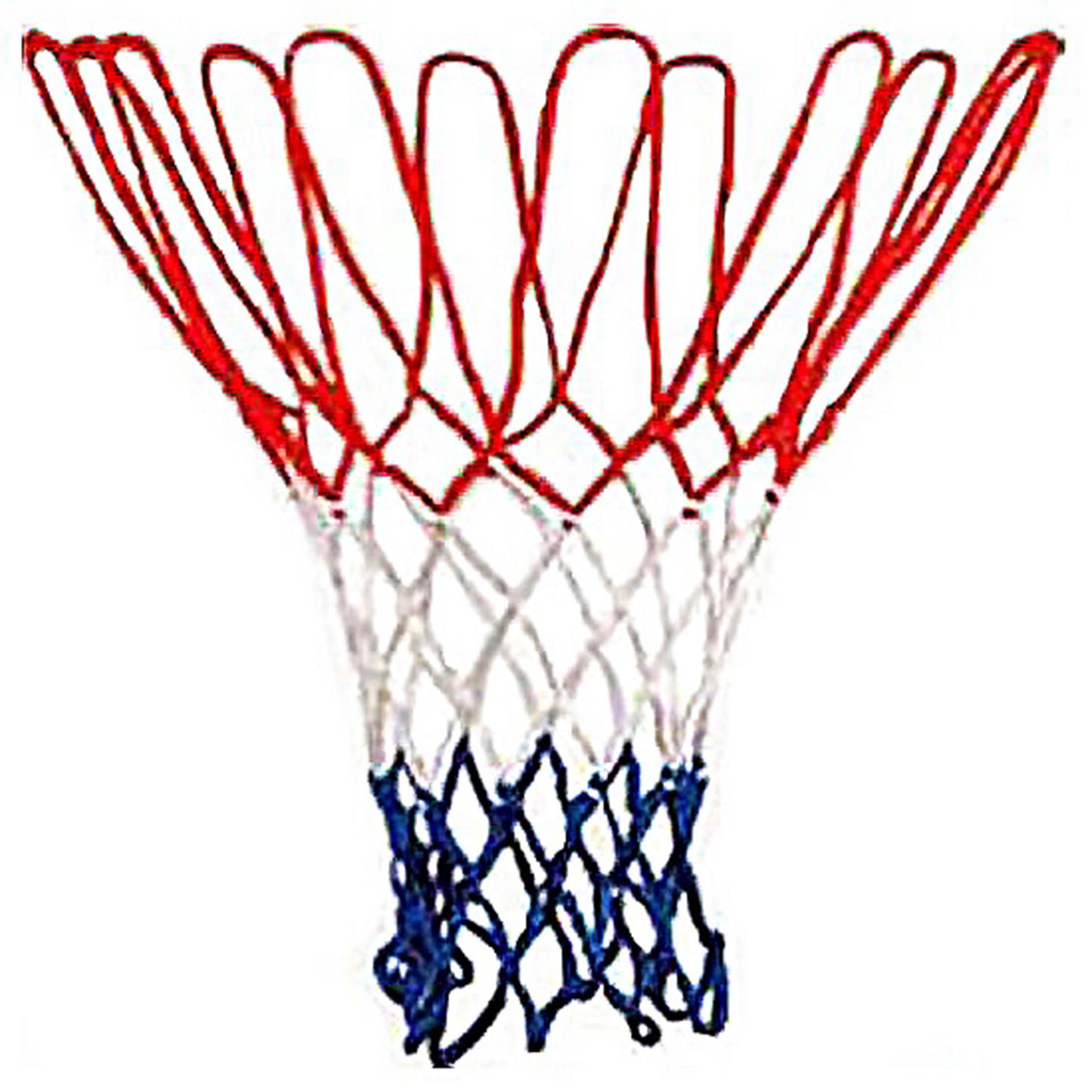 Basketbalnet rood wit blauw (los net)