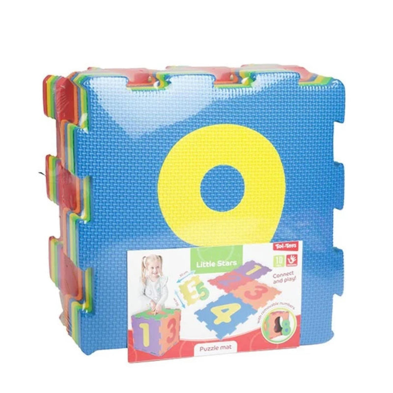 Toi-toys schiuma di gioco con numeri, 10st.
