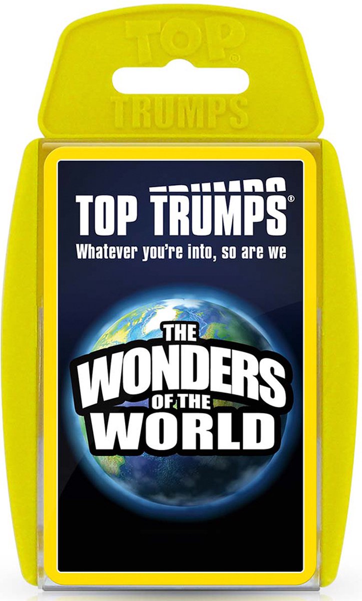 Winning moves wonders of the world - speelkaarten - top trumps (engels)