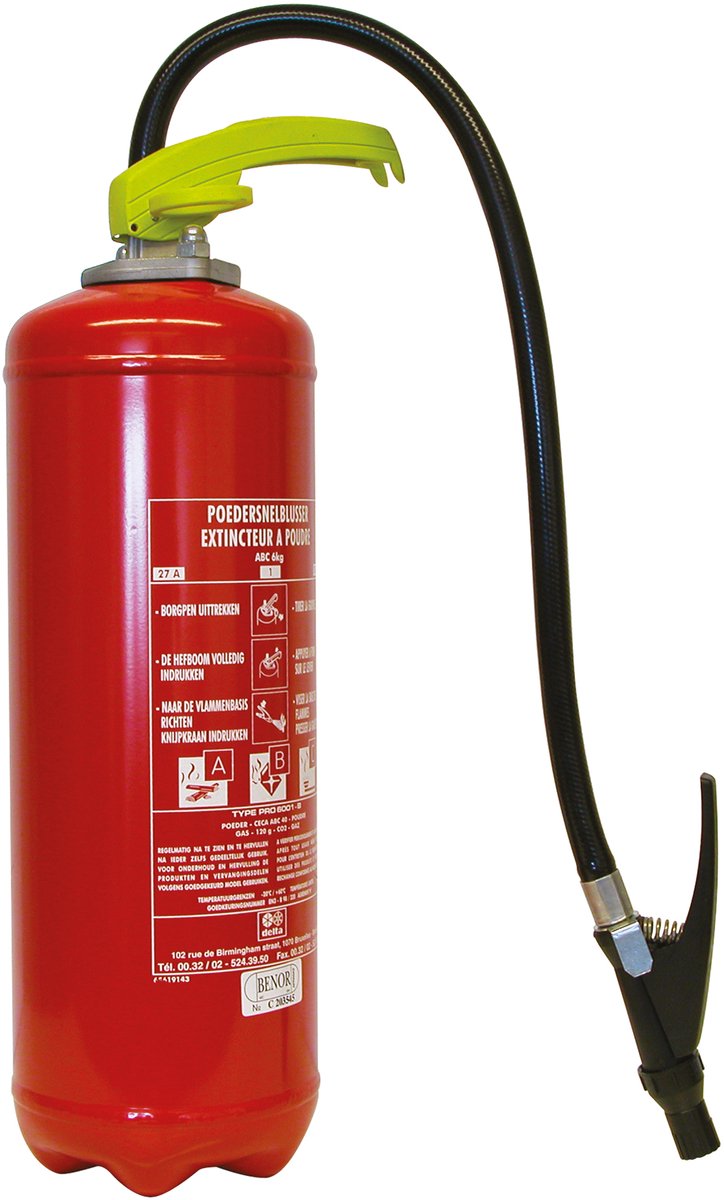 Extintor belmic 6kg a b c benor (edificios)