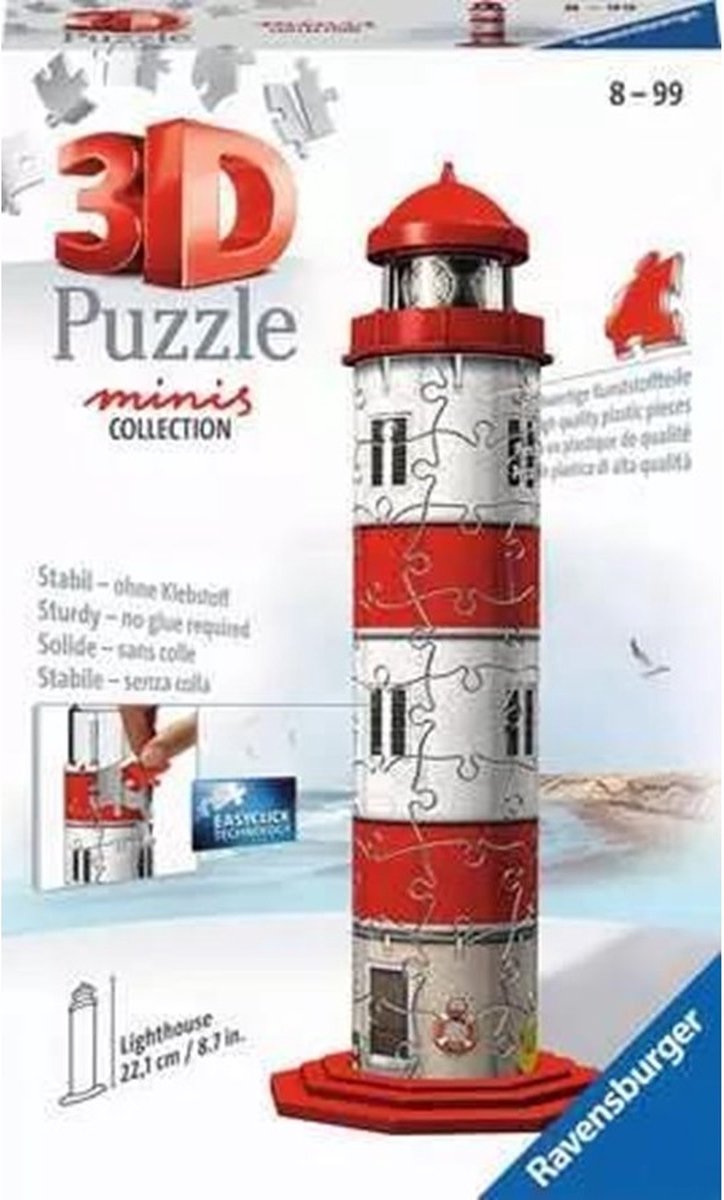 Puzzle 3D mini faro Ravensburger - 62 pezzi