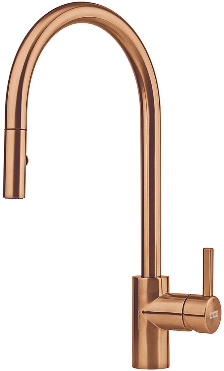 Franke eos neo - rubinetto cucina fc 0045.505 con doccetta estraibile, rame 115.0628.254