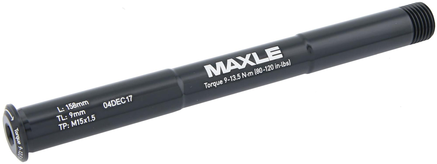 Rockshox achse maxle stealth axle rs maxle stealth 15 x 110mm 158mm