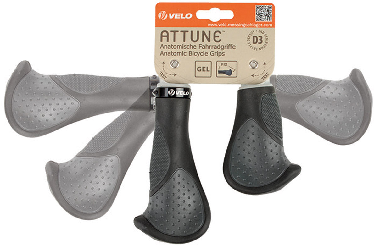 VELO HUSHO SET SET COMFORT 3D GEL 135 92mm Grigio nero