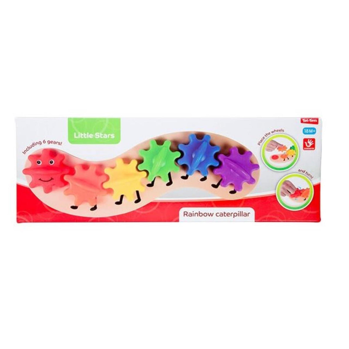 Piccole stelle piccolo arcobaleno ingranaggio bruco