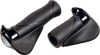 Impugnature per manubrio in bicicletta ergonomica kraton - grande, 130 mm, nero