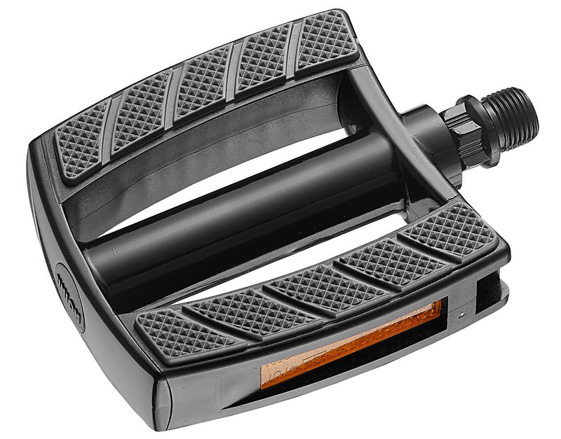 Pedali Marwi per e-bike SP-828 Sandblock in alluminio nero nero (imballaggio sul posto di lavoro)