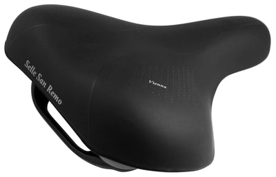 Selle san Fietszadel San Remo Vienna met handgreep zwart (werkplaatsverpakking)