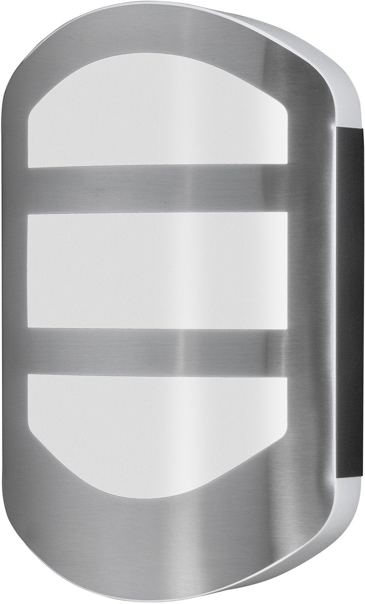 Osram Endura Style Plate Wall Lampada da parete in moderno aspetto acciaio inossidabile con luce indiretta, lampada da esterno a LED luminosa e funzionale, protezione IP44, per illuminazione di ingressi e facciate