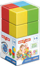 Geomag magicube linea verde riciclato - mattoncini magnetici - 8 pezzi - da 1 anno