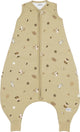Meyco Saco de dormir para bebé Animales del bosque de invierno - Mono para dormir - Arena - 92 cm - Saco de dormir de invierno