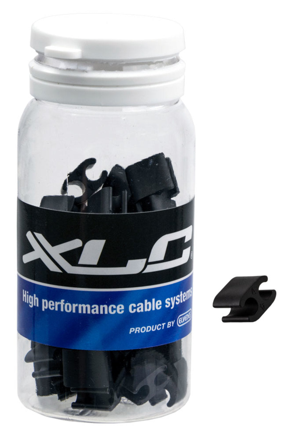 Xlc kabed duo fermacavo pvc 4.1 4.1mm nero pot a 50