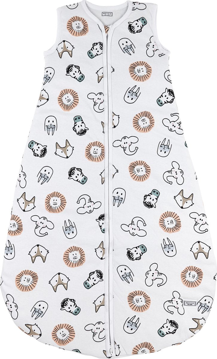 Sacco nanna Meyco per cuccioli di animali rotondo foderato - multicolore - 86 cm - 2,5 tog