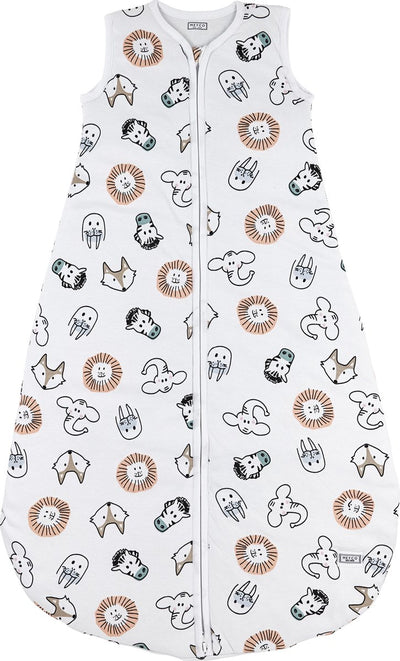 Meyco baby animal baby sleeping bag round lined - multicolour - 86cm - 2.5 tog