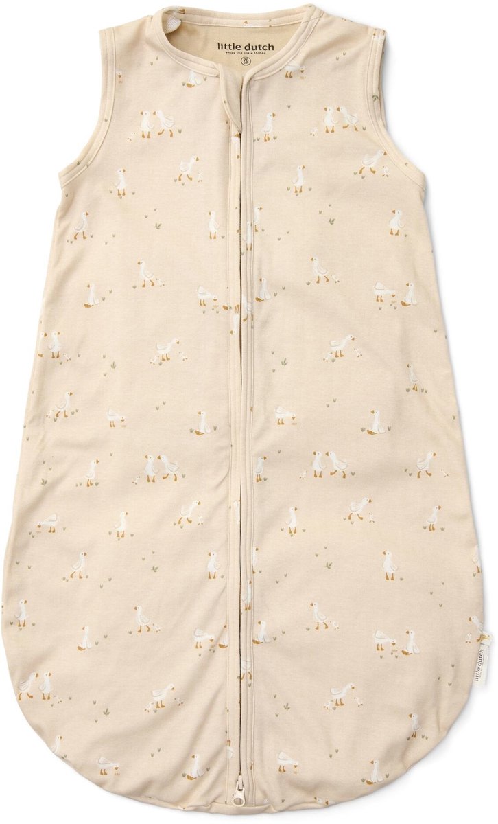 Saco de dormir de verano Little Dutch – beige – tamaño 60 cm – recién nacido natural – little goose