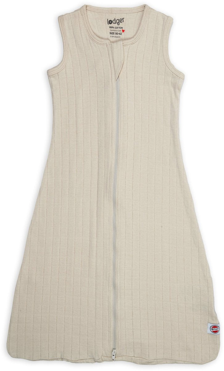 Lodger hopper - saco de dormir hidrofílico bebé - crema - 0,3 tog - 62 cm - algodón orgánico - saco de dormir de verano saco de dormir para bebé