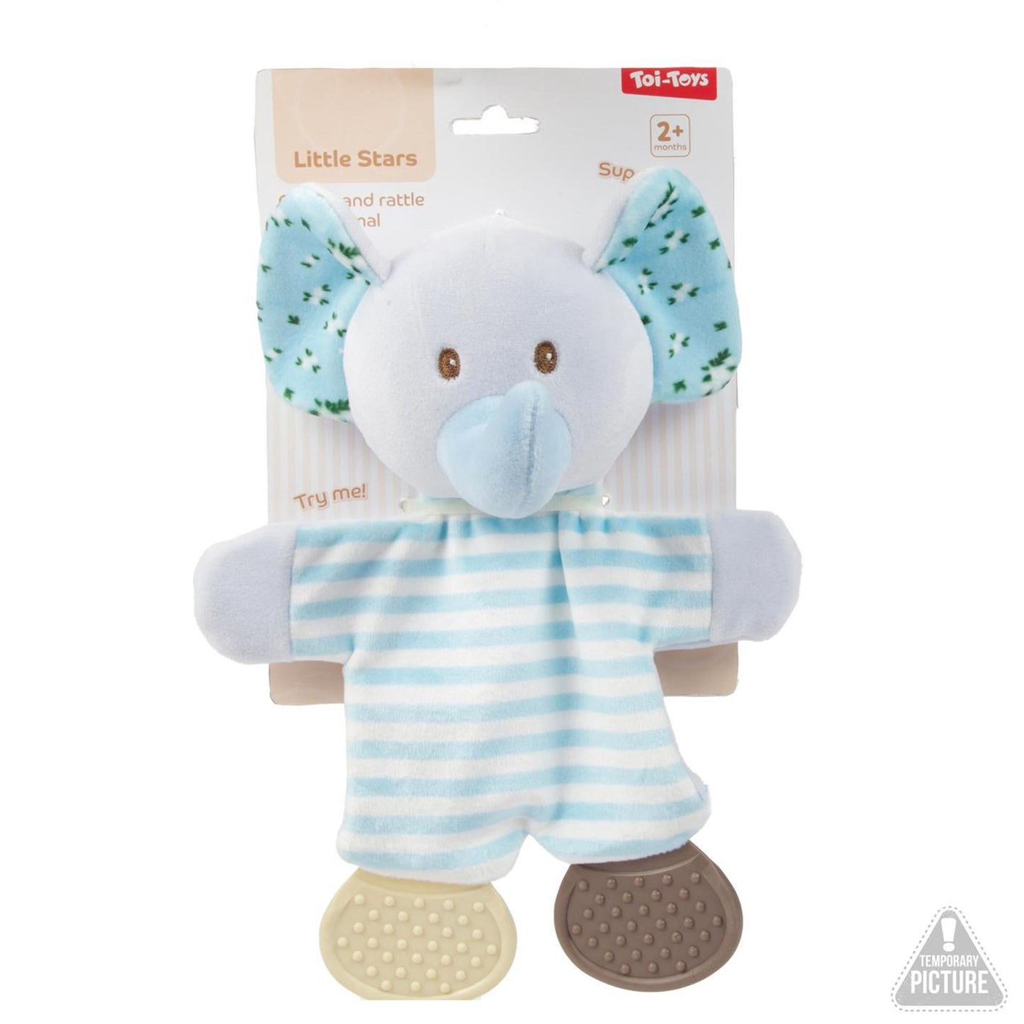 Toi-toys estrellitas paño arrugado bebé + mordedor