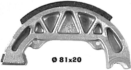 Prossimamente la scarpa freno standard organico 95 x 20mm