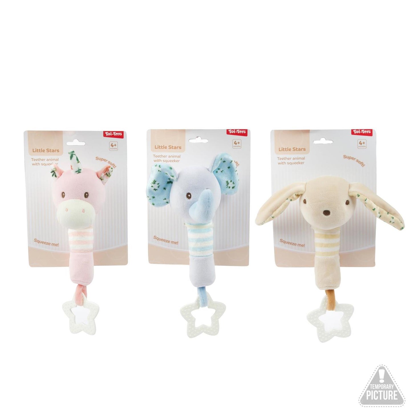 Toi-toys sonaglino stelline + anello da dentizione