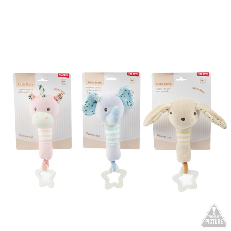 Toi-toys sonajero bebé estrellitas + mordedor