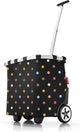 Carrello spesa Reisenthel carrycruiser - poliestere - 40 l - pois nero