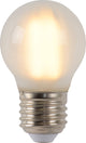 Lucide g45 - filament lamp - ø 4,5 cm - led dimbaar - e27 - 1x4w 2700k - mat