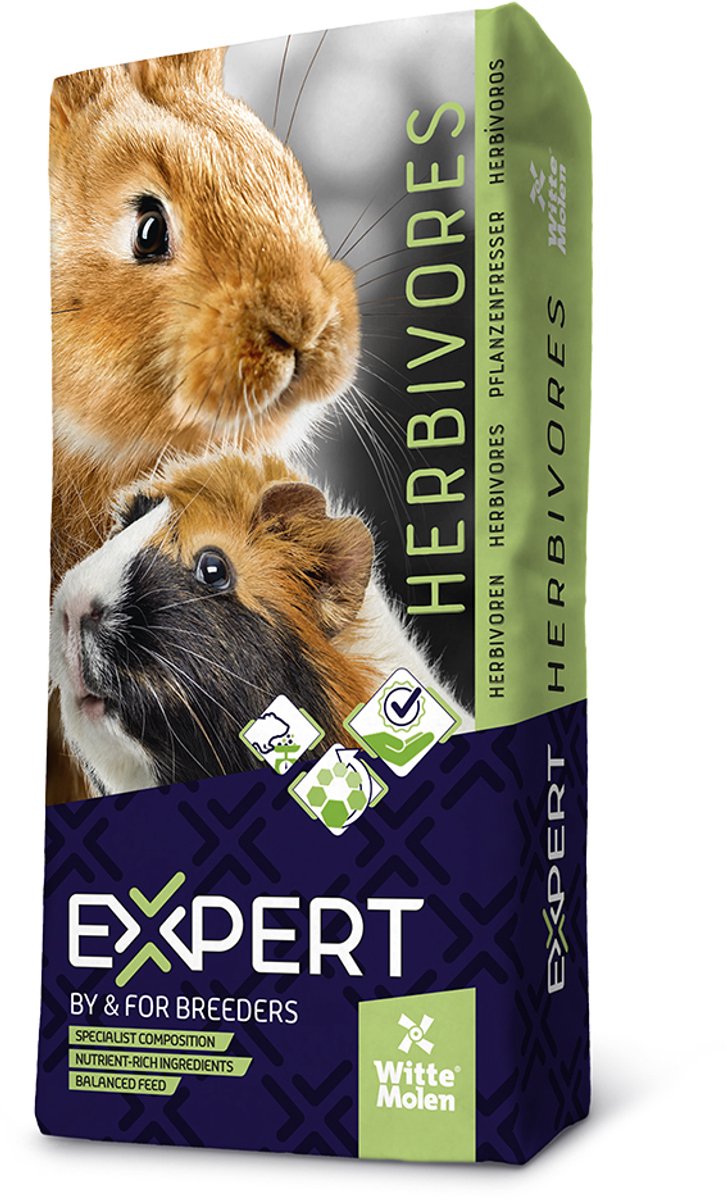 Witte molen - knaagdierenvoer - vogel - expert konijnen 20kg - 1st