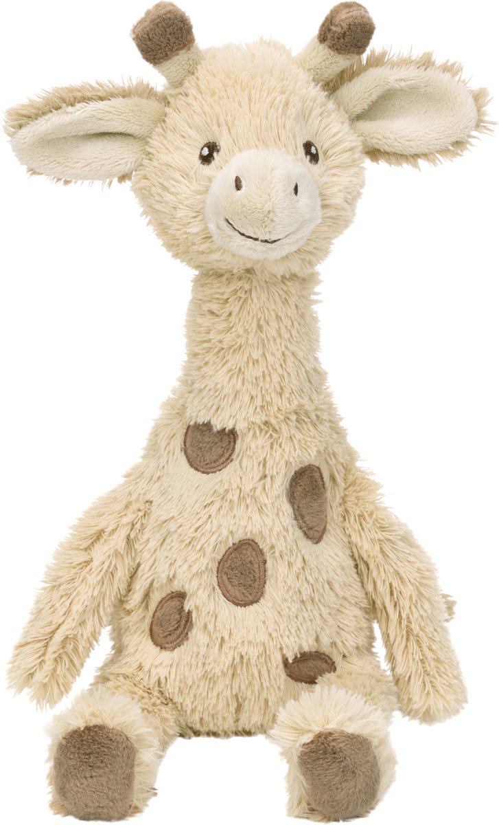 Happy horse giraf gus knuffel 32 cm - beige - baby knuffel
