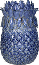 Portacandele collezione HD in gres blu 13,5x13,5x21,5cm