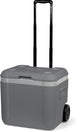 Steamy cool 52 roller - grote koelbox op wielen - 52 liter - grijs