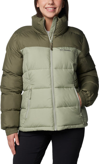 Columbia pike lake™ chaqueta con cremallera completa chaqueta de exterior para mujer - verde piedra, safari - talla s