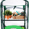 Kinzo broeikas kweekkas 45 x 50 x 80 cm - tuinkas met 2 verdiepingen - compacte broeikast voor planten en kweekbak - weerbestendig en transparant