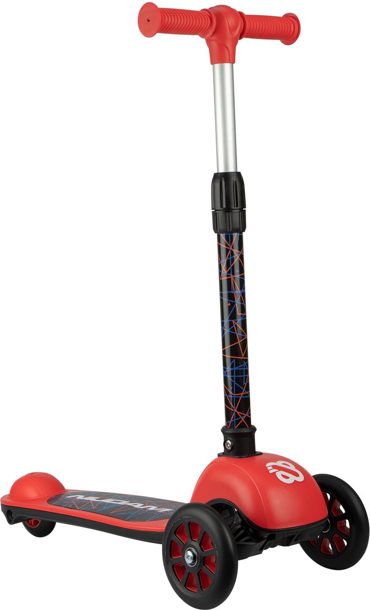Tri-scooter Nijdam - pilota del fuoco - rosso nero