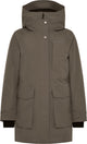 Didriksons Harriet Wns Parka giacca da esterno da donna - marrone moca