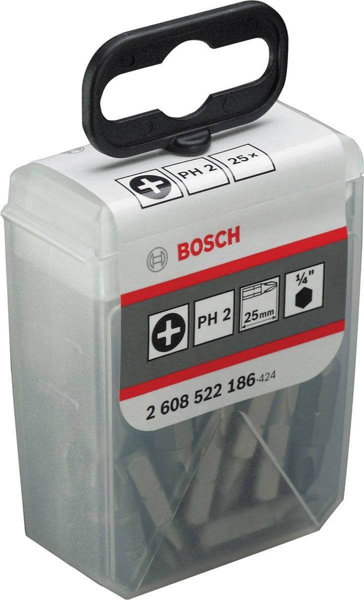 Bosch broca extra corazón ph 2, 25 mm 25uds