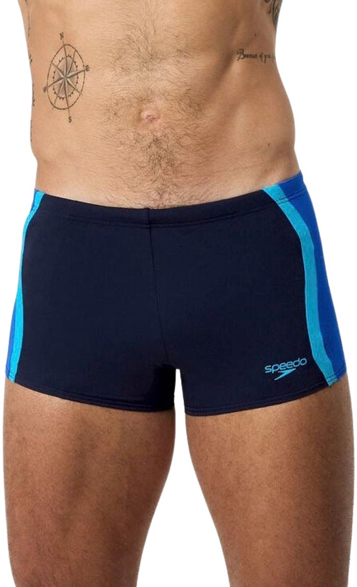 Speedo solid splice aquashort heren sportzwembroek - marine blauw