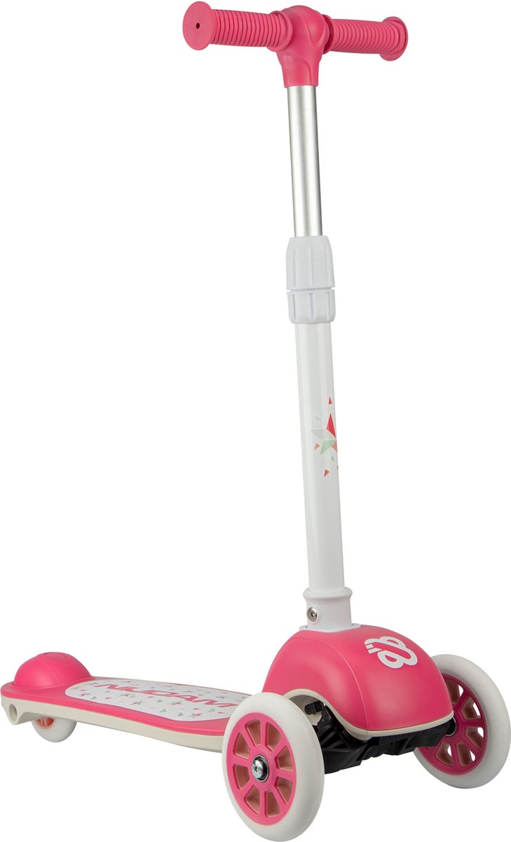 Tri-scooter Nijdam - dream rider - rosa bianco