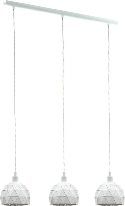 Lampada a sospensione Eglo roccaforte - e14 - 75 cm - bianco