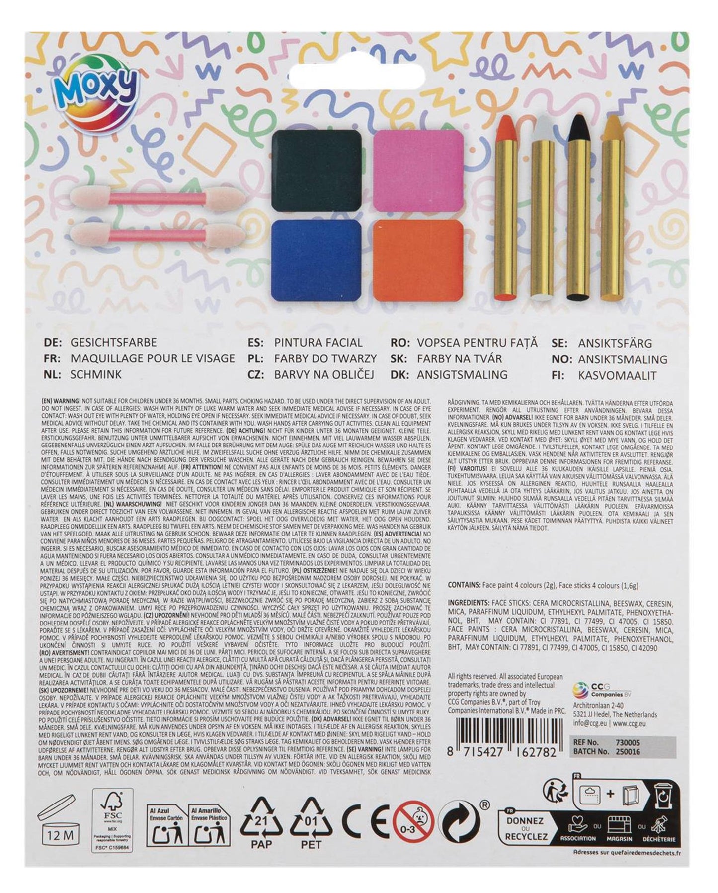 Set trucco 10 pezzi | 6 pezzi