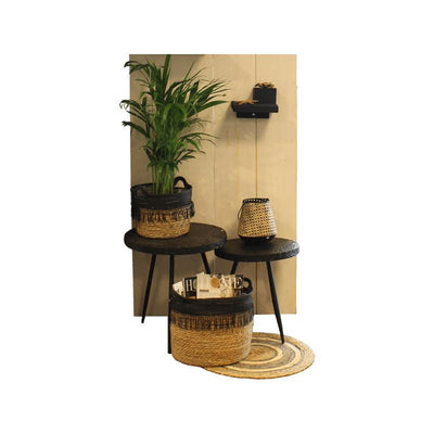 Gerkimex mandenset 3-delig naturel antraciet