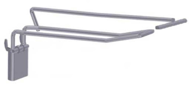 Gancho plegable para perchero sin marca doble 20cm